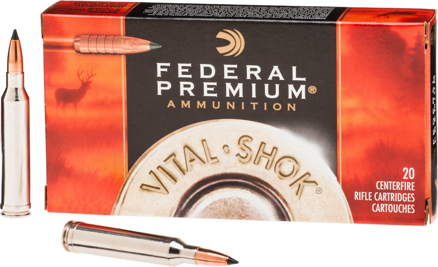 Federal Premium® Vital-Shok® Trophy Copper 7mm Rem. 150-Grain Centerfire Rifle Ammunition