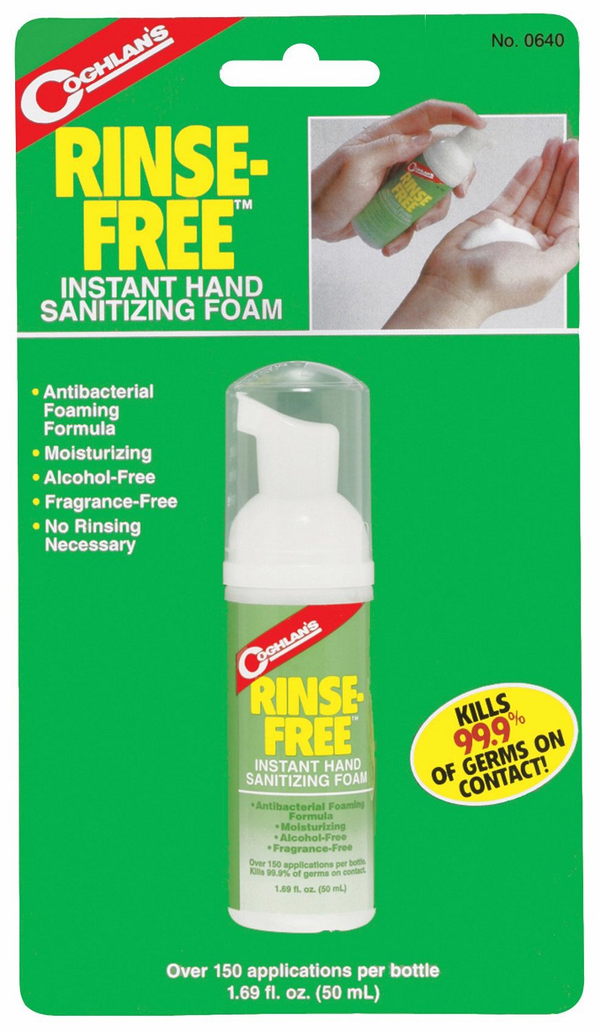 Coghlan's Rinse-Free™ Instant Hand Sanitizing Foam