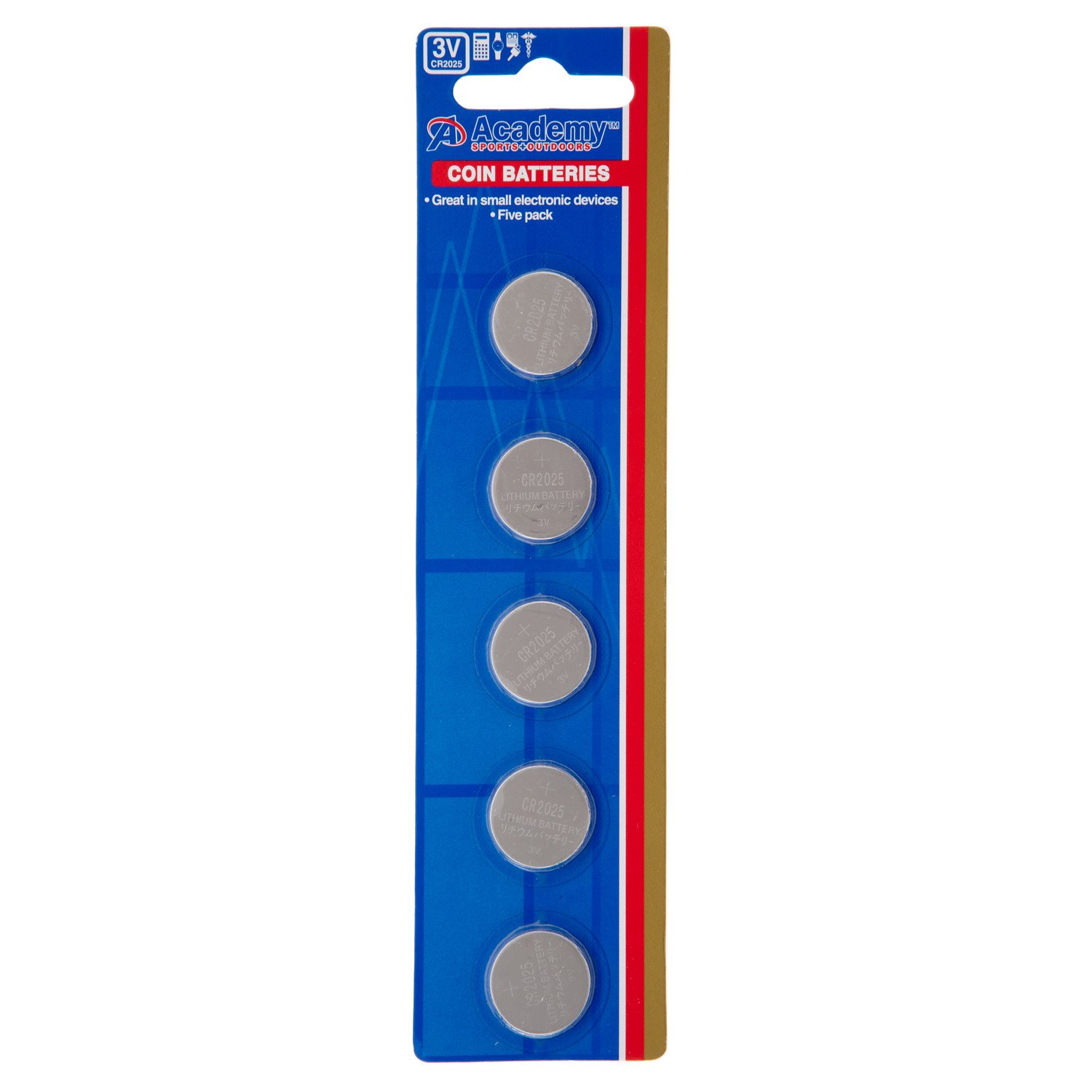 Academy 3V Coin Batteries 5-Pack