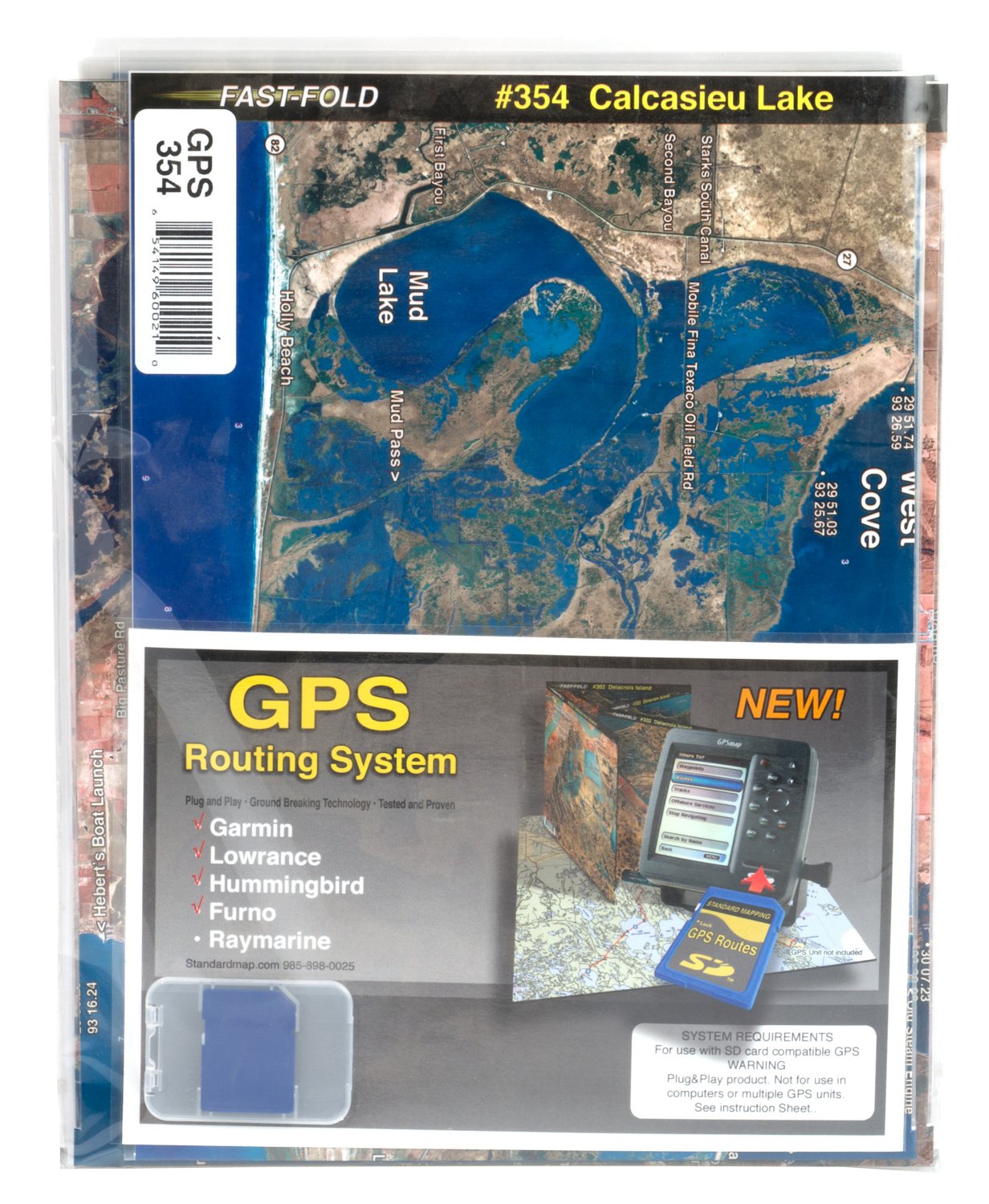 Standard Mapping Calcasieu Lake Folded Map