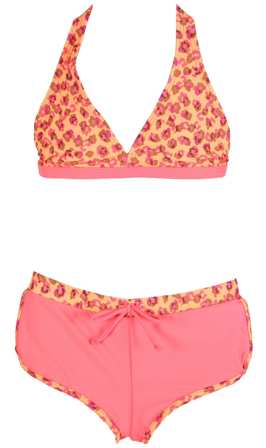 O'rageous® Girls' Wild Cat Stationary Halter and Boy Short Set
