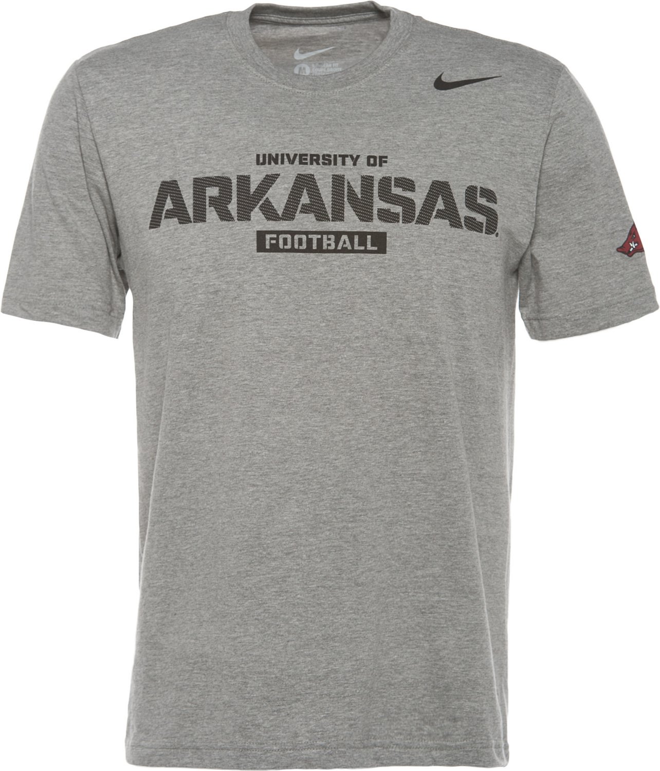 Nike Men's University of Arkansas Practice Team Issue Short Sleeve T-shirt
