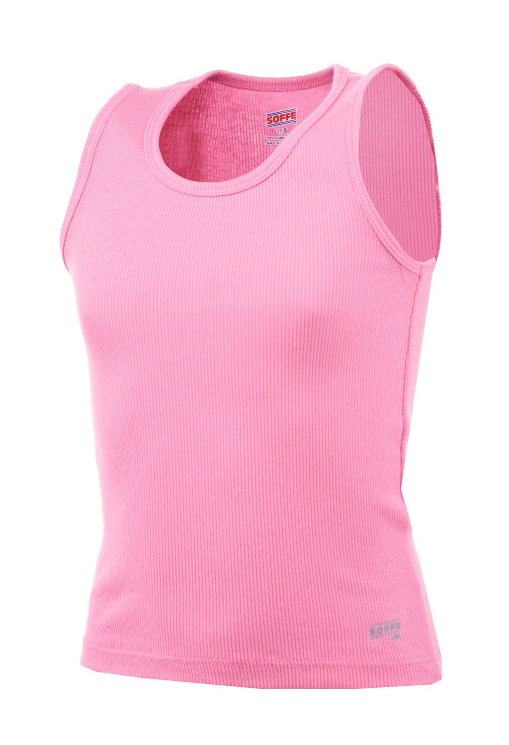 Soffe Girls' Core Essentials Boy-Beater Tank Top