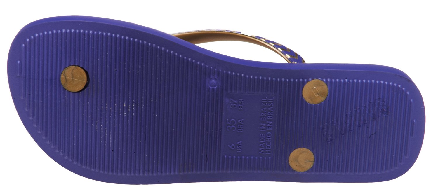 O'rageous Women's Metallic Strap Flip-Flops thumbnail
