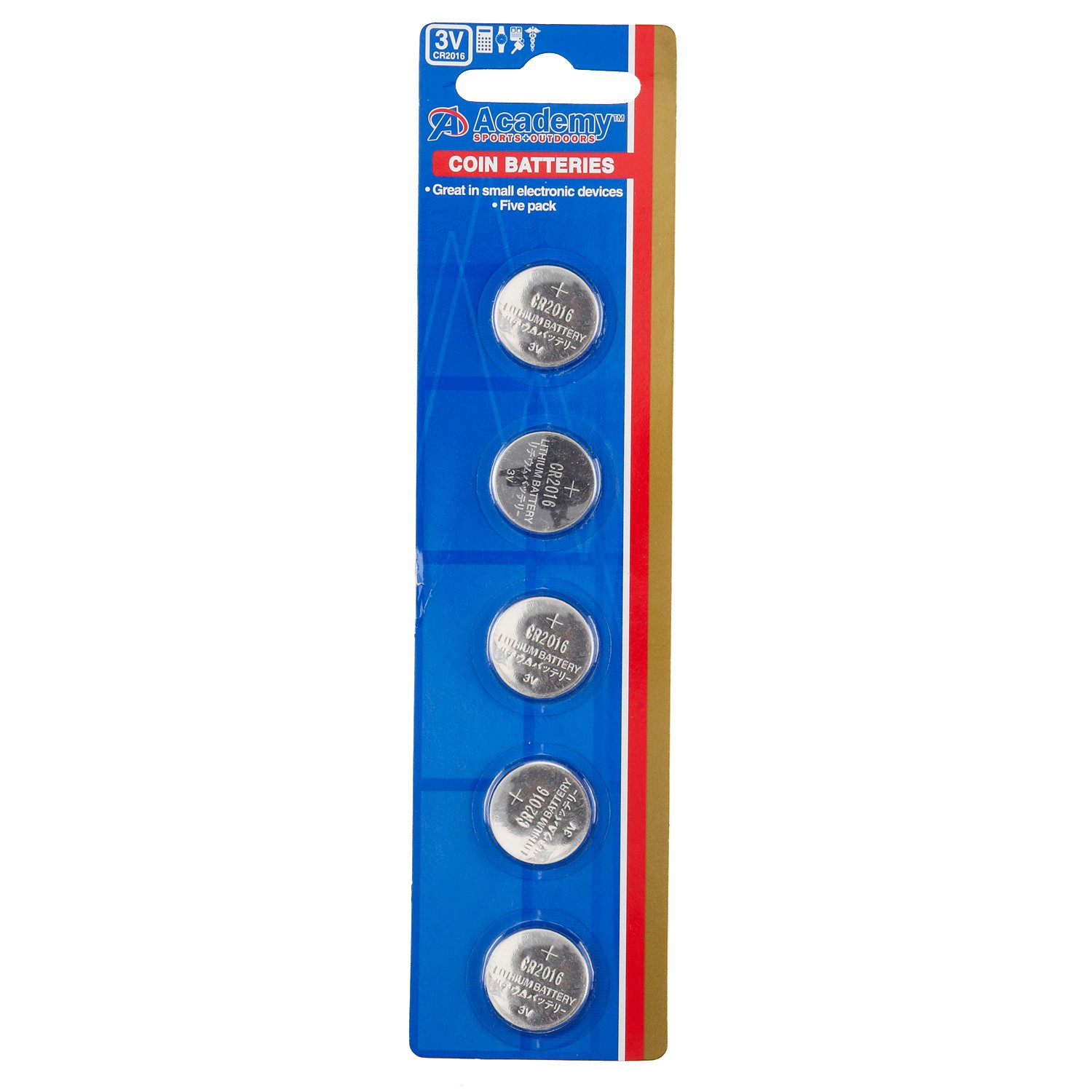 Academy 3V Coin Batteries 5-Pack