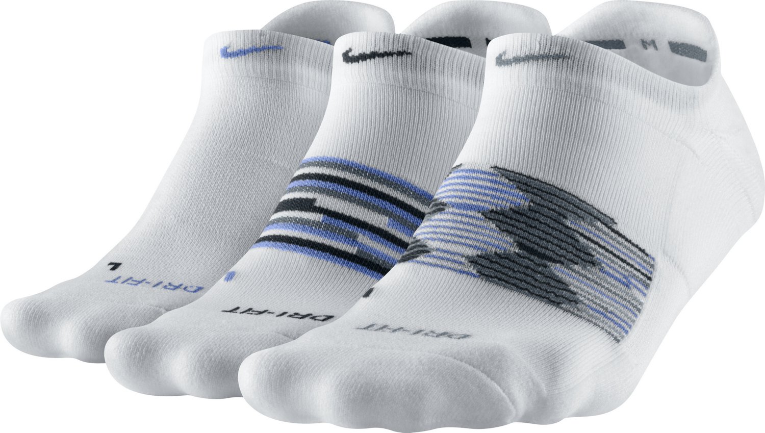 Nike Women's Graphic No-Show Tab Socks 3-Pack