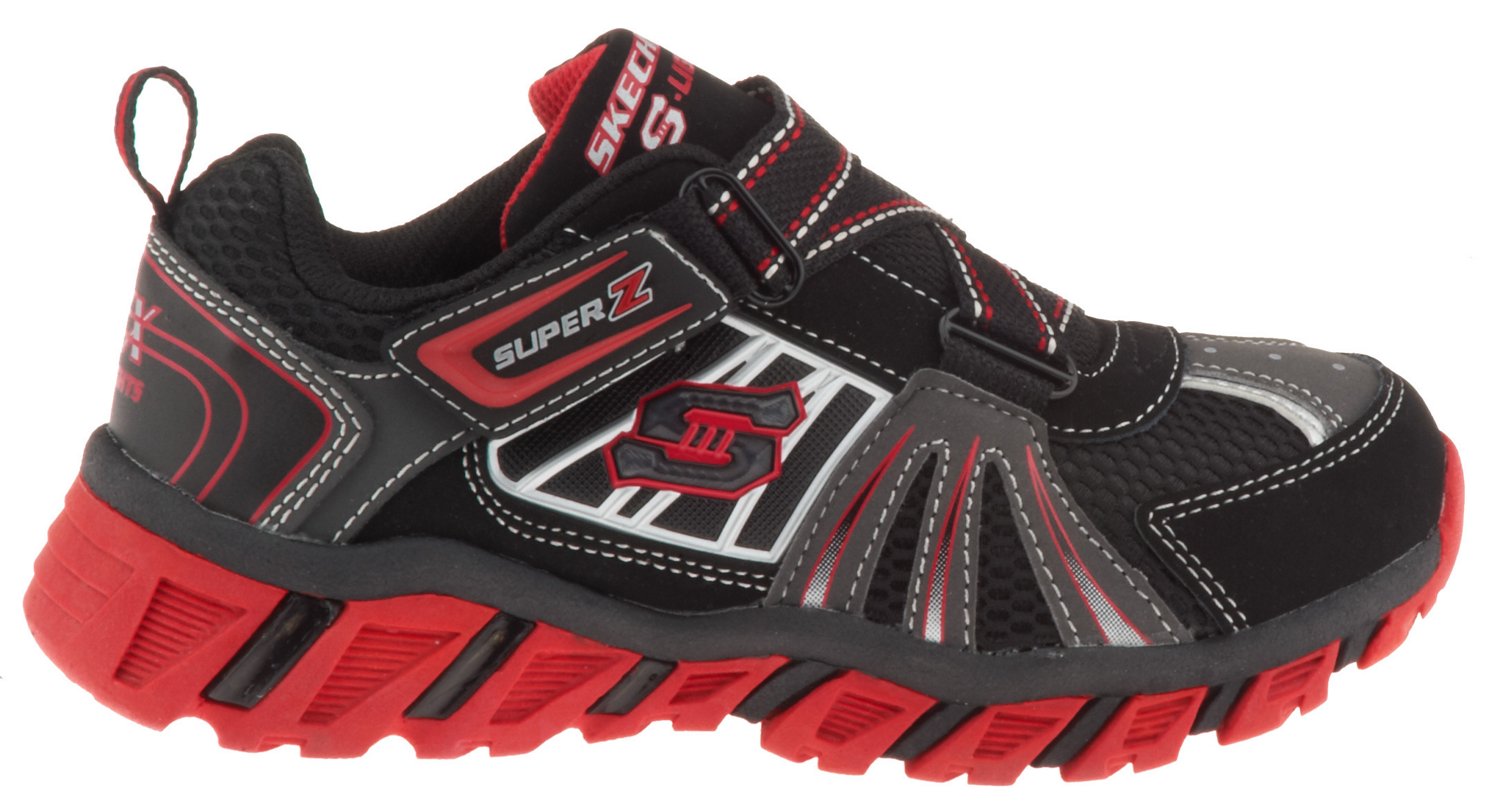 SKECHERS Boys' Z-Strap Pillar Athletic Lifestyle Shoes