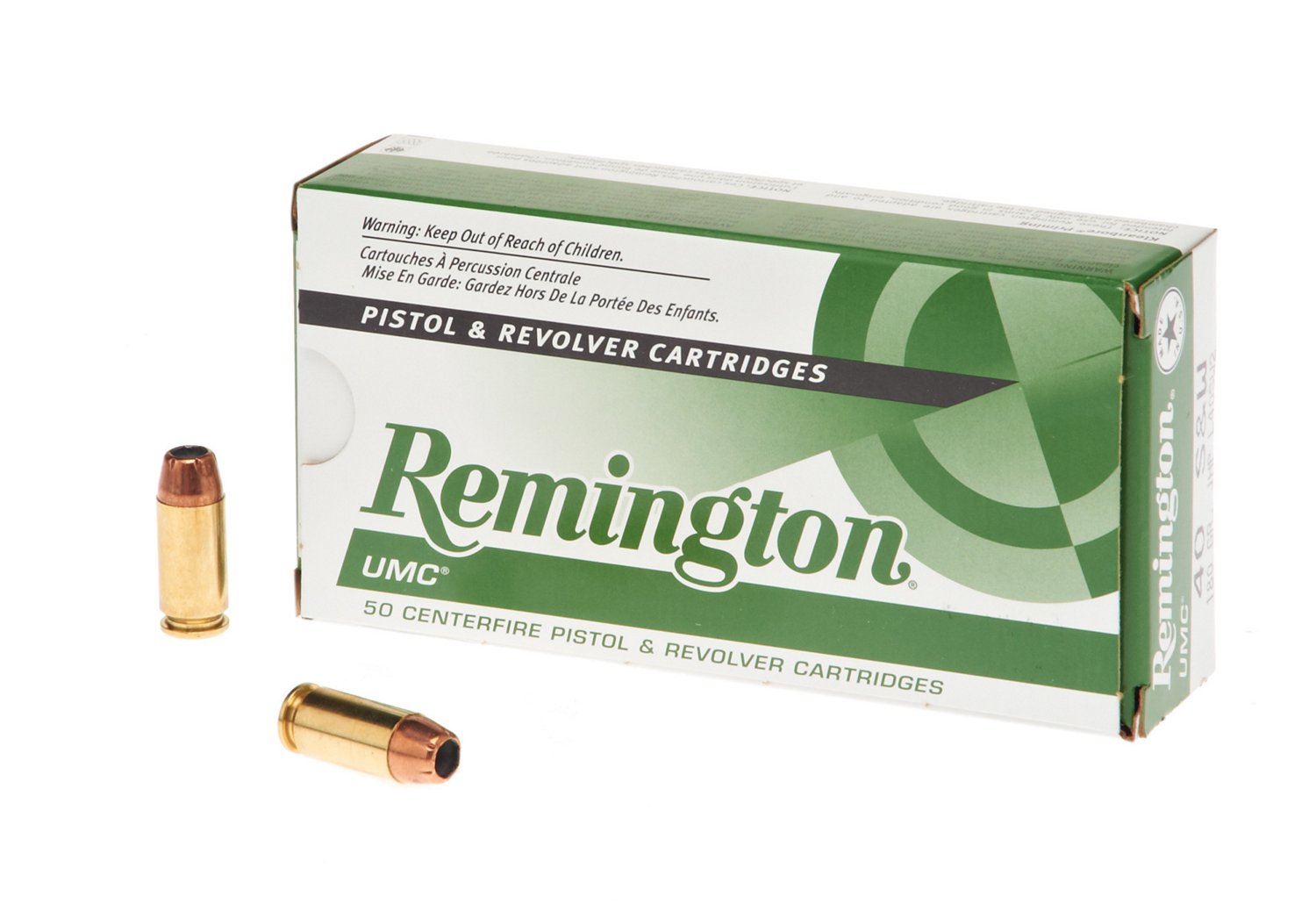 Remington UMC .40 S&W 180-Grain Handgun Ammunition