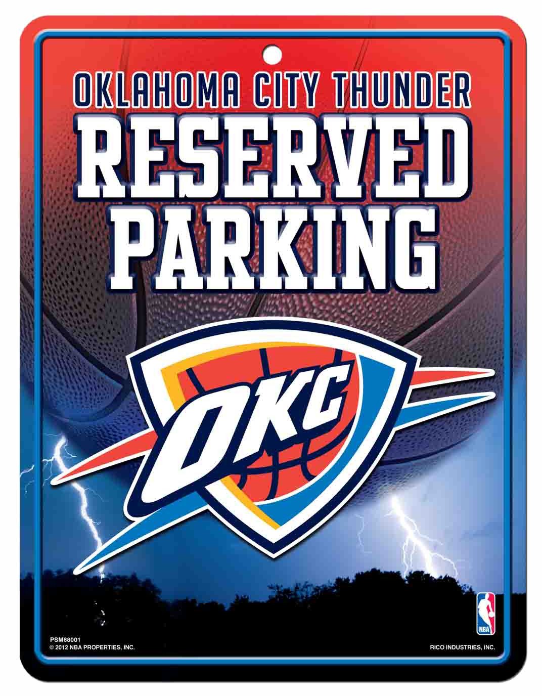 Tag Express Oklahoma City Thunder Parking Sign