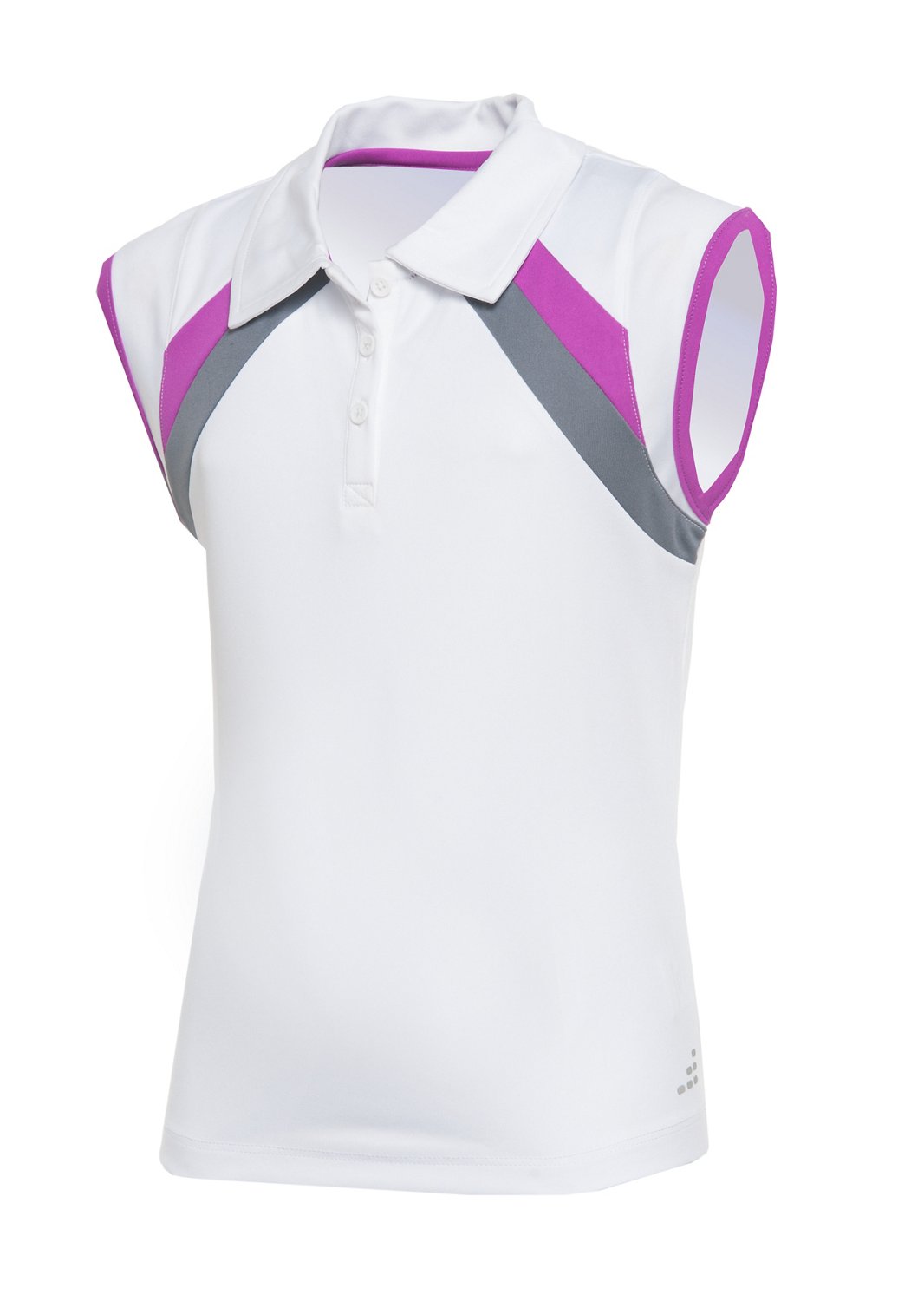 BCG Girls' Sleeveless Tennis Polo Shirt