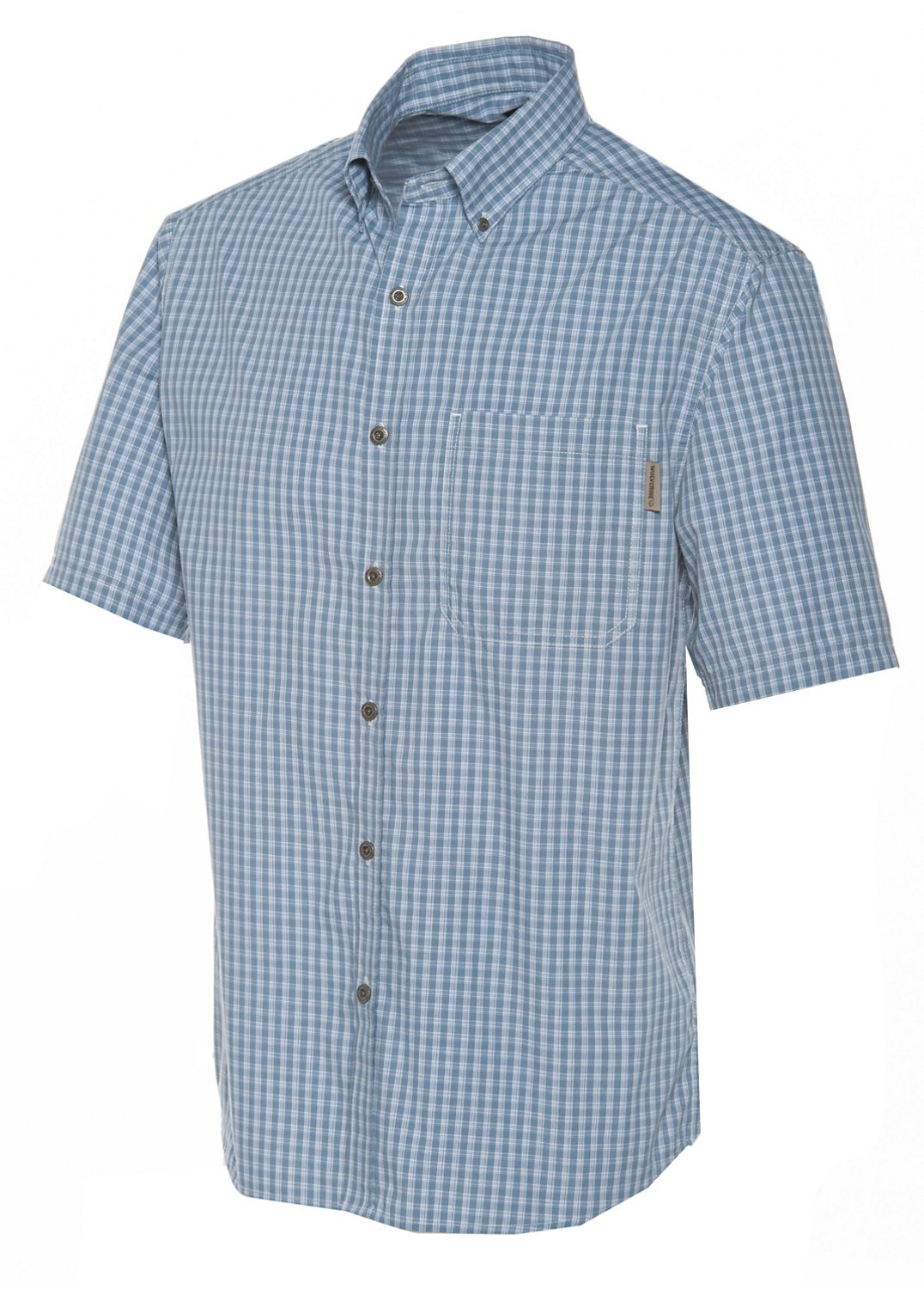 Wolverine Men's Briscoe Short Sleeve Plaid Button-Down Shirt