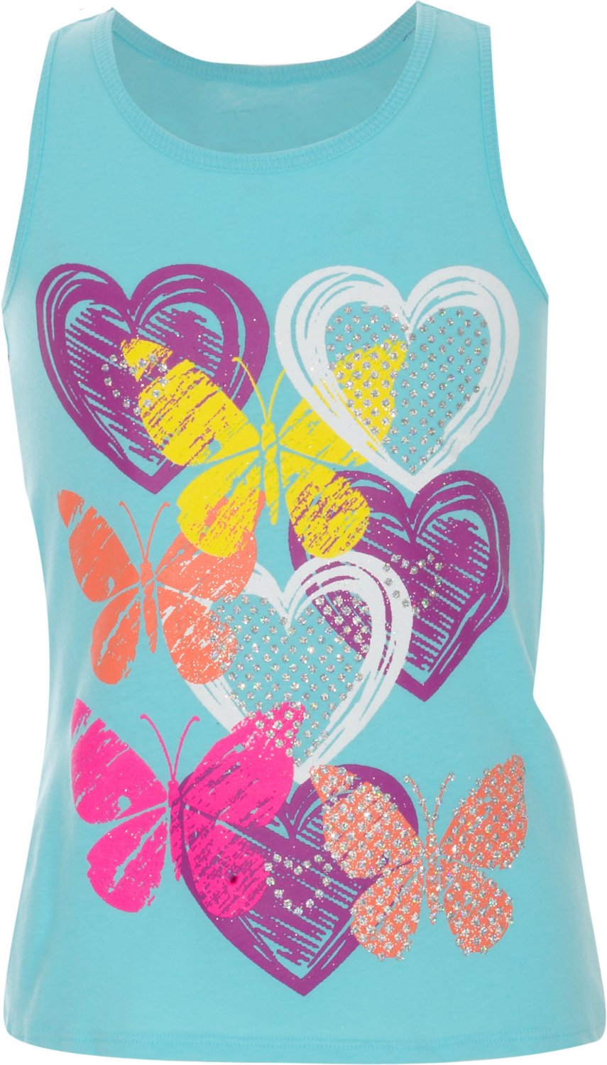 BCG Girls' Printed Racerback Tank Top