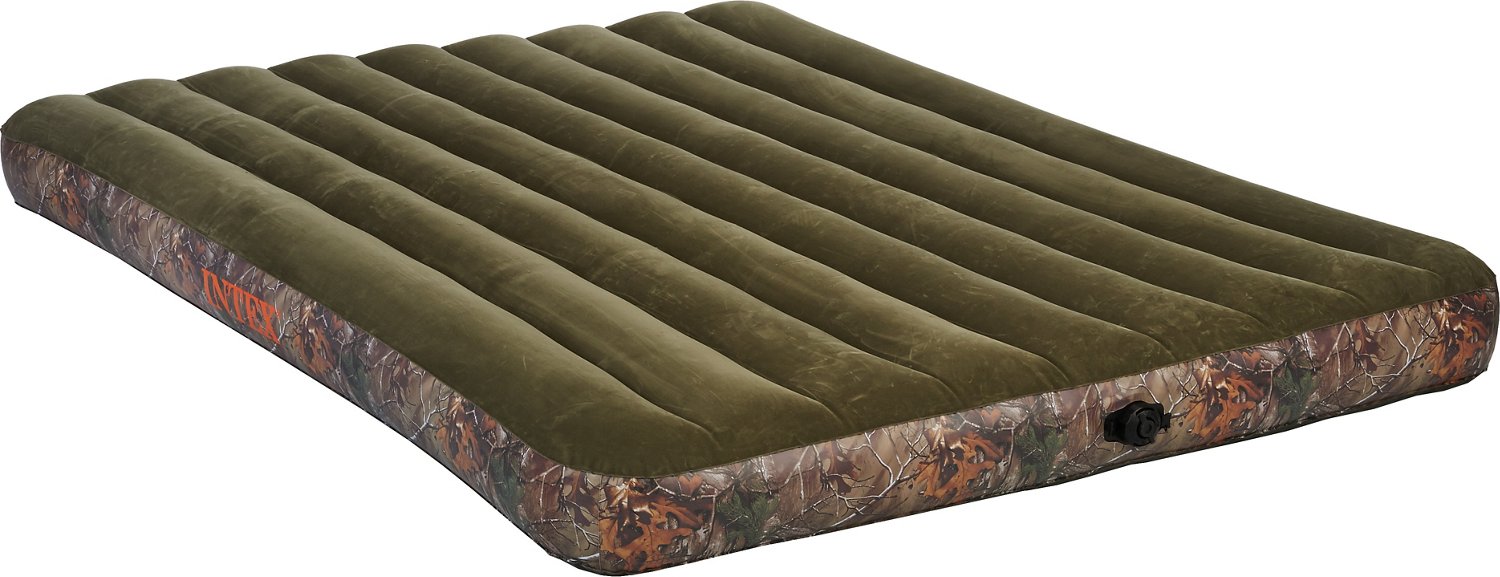 INTEX® DuraBeam Headboard QueenSize Airbed with Builtin Pump Academy