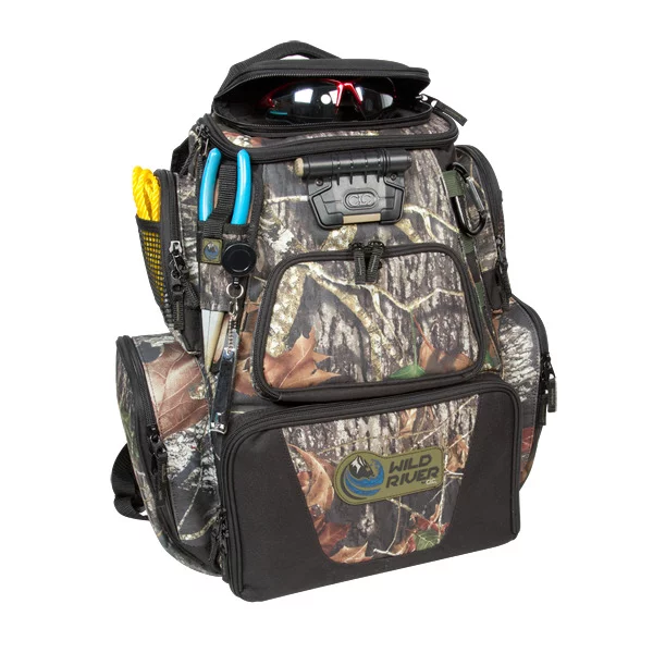 Wild River® Tackle Tek™ Nomad Mossy Oak Camo Lighted Fishing Backpack ...