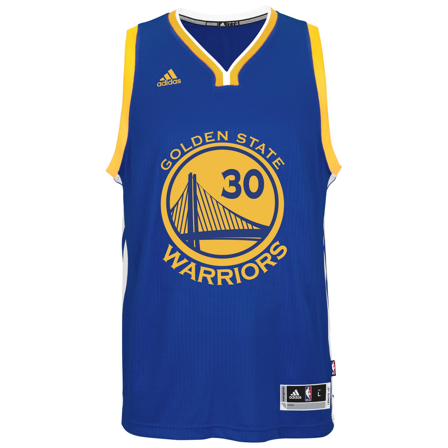 adidas Adults' Golden State Warriors Stephen Curry No. 30 Swingman ...