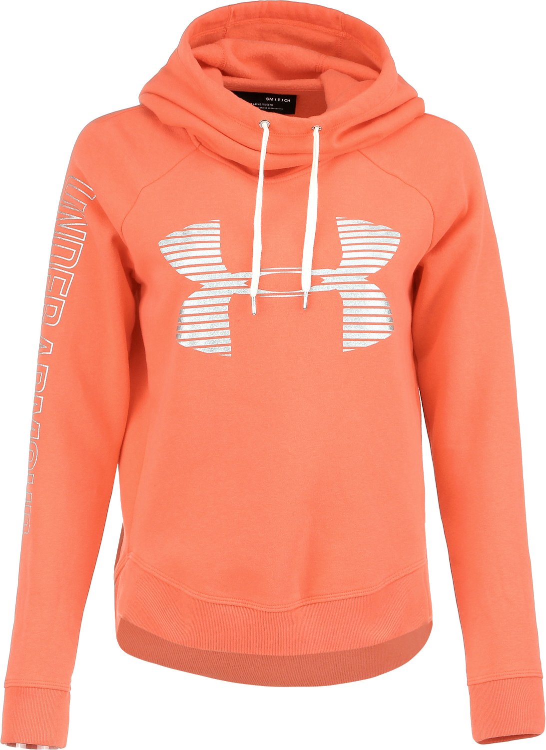 womens orange under armour hoodie