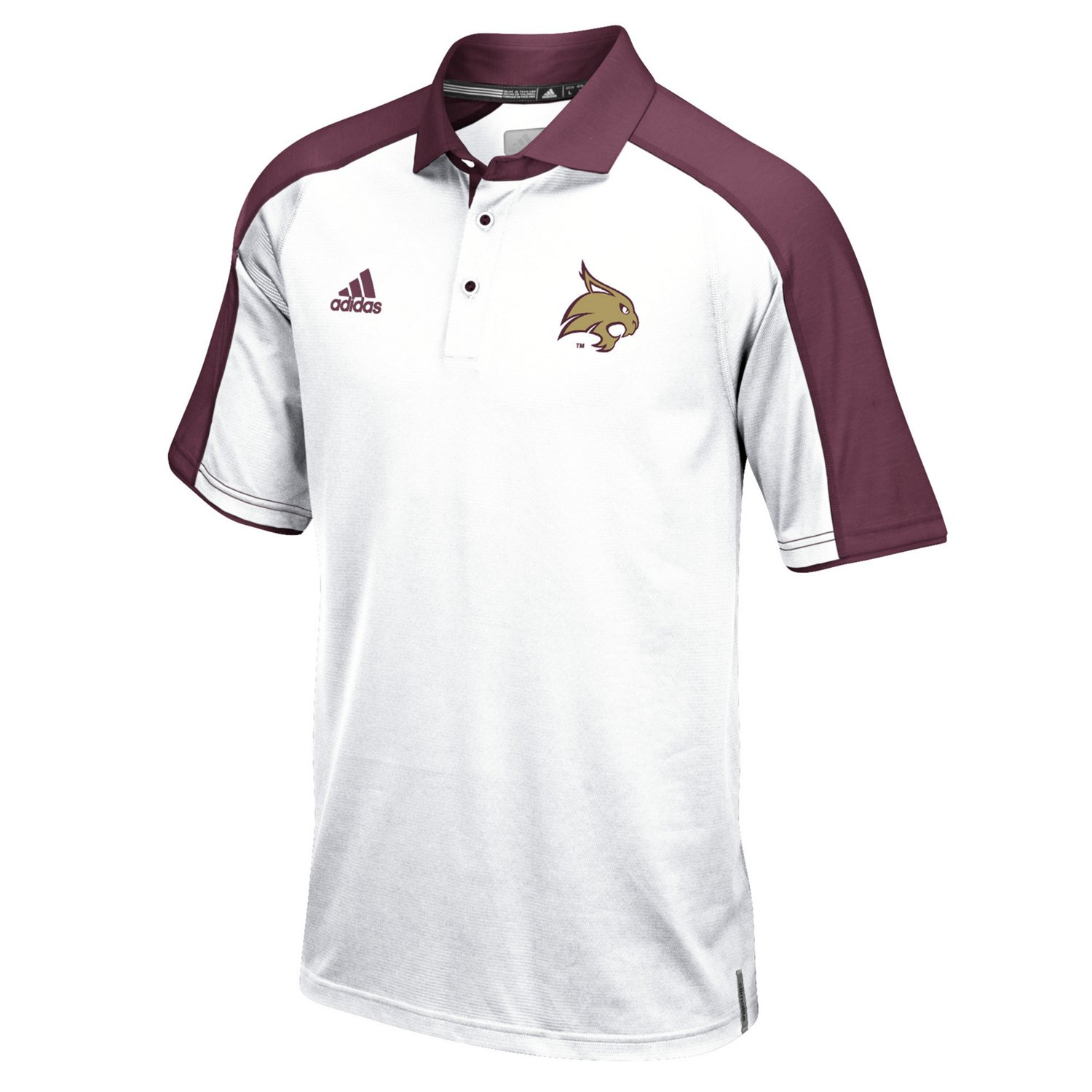 texas state adidas polo