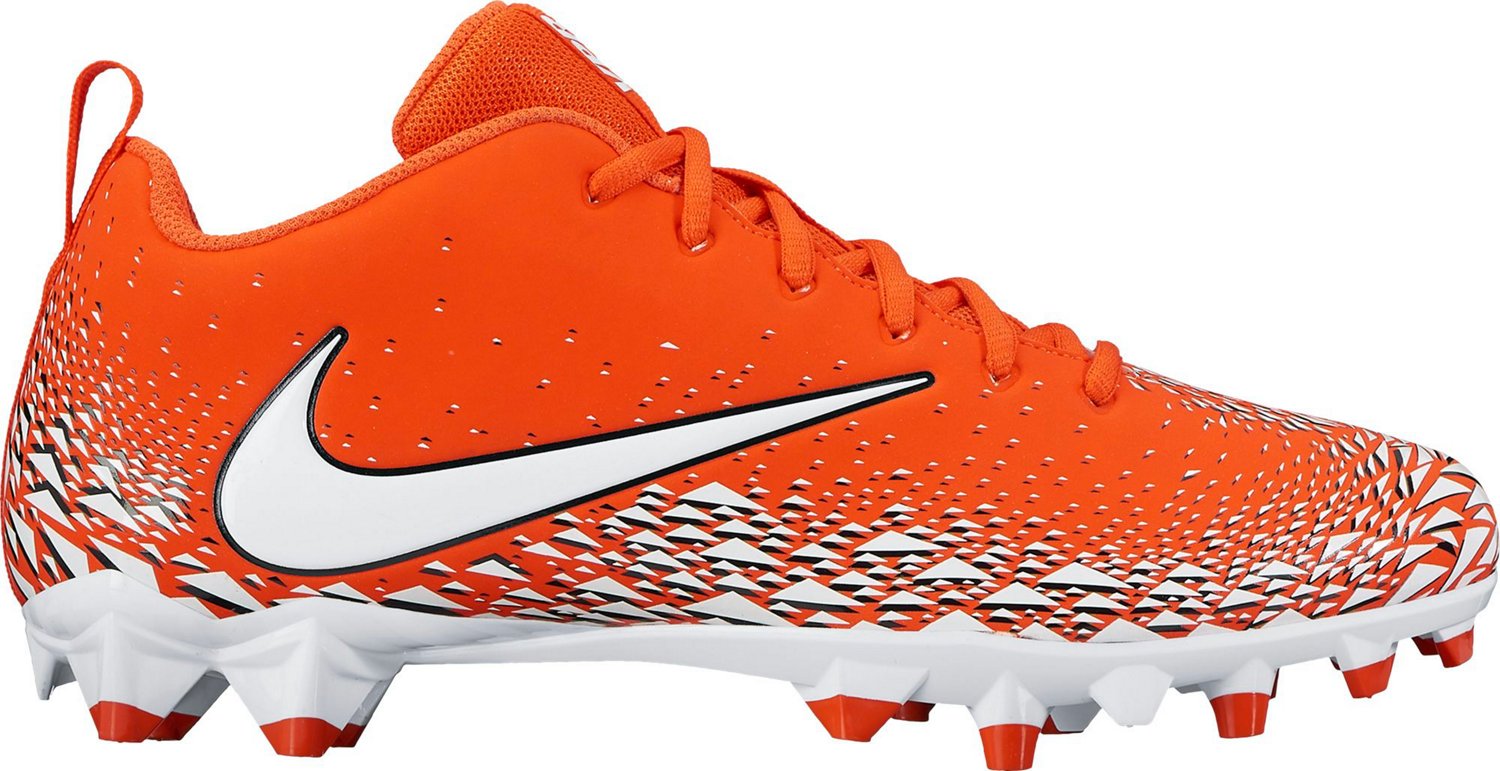 black and orange youth football cleats