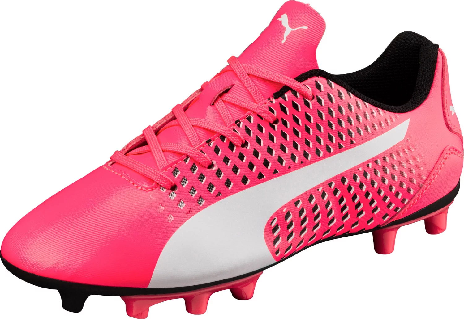 puma soccer shoes pink and blue