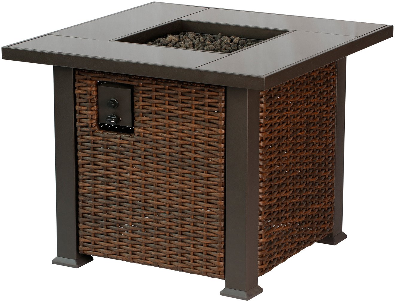 Bali Outdoors 36 in Tile Gas Fire Pit Table Academy