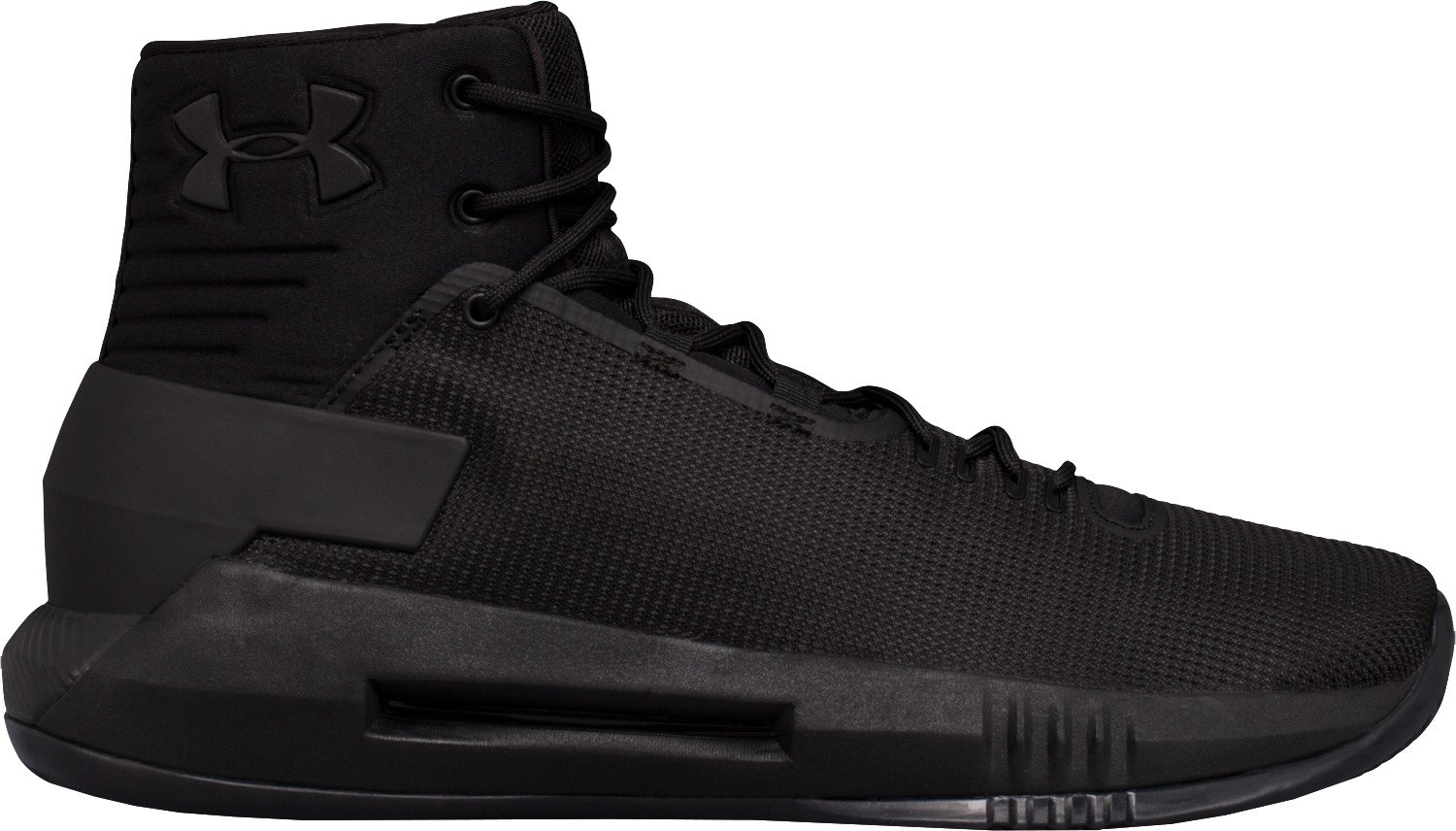 all black under armor shoes