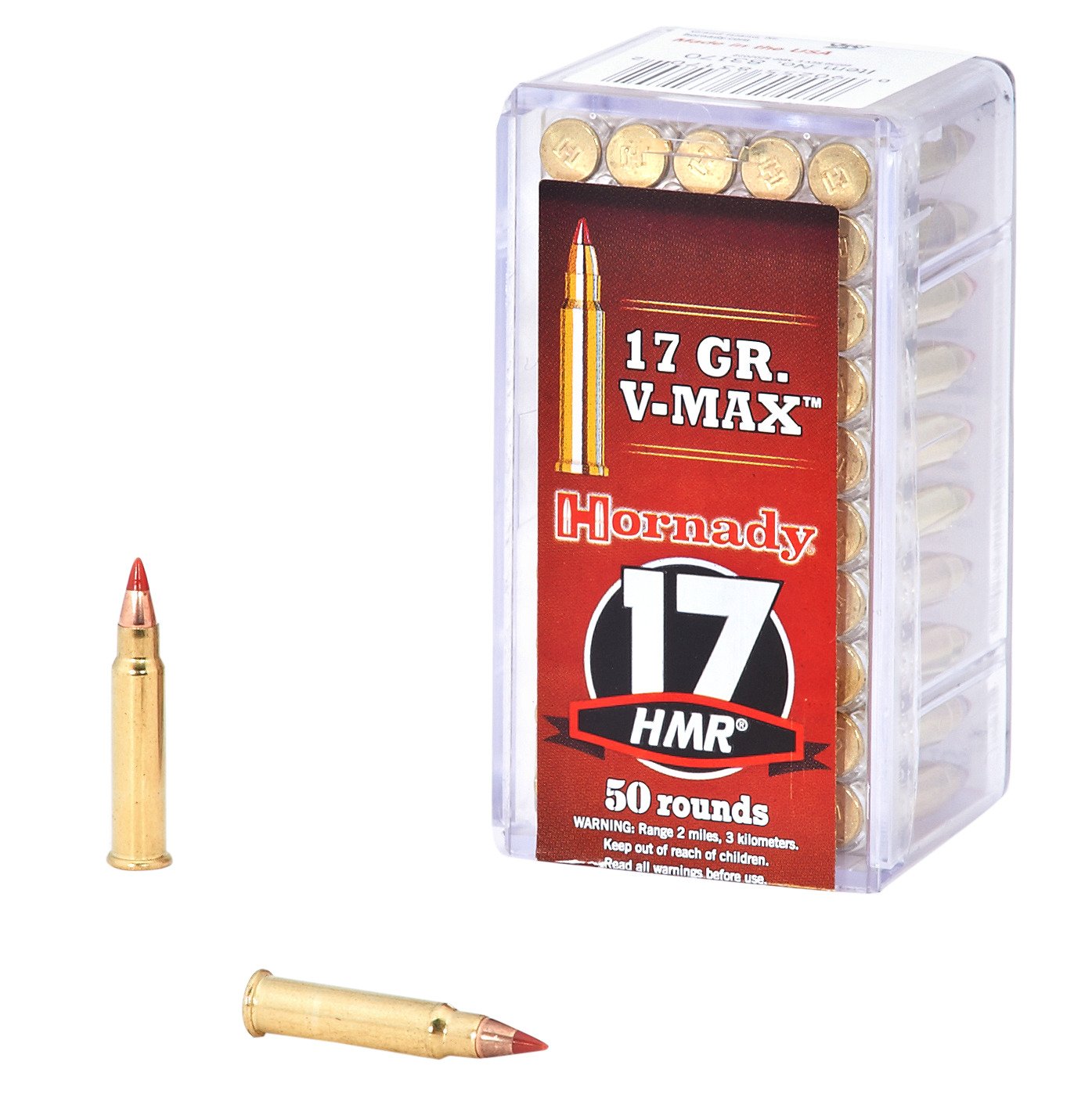 Hornady V MAX 17 HMR 17 Grain Rimfire Ammunition Academy