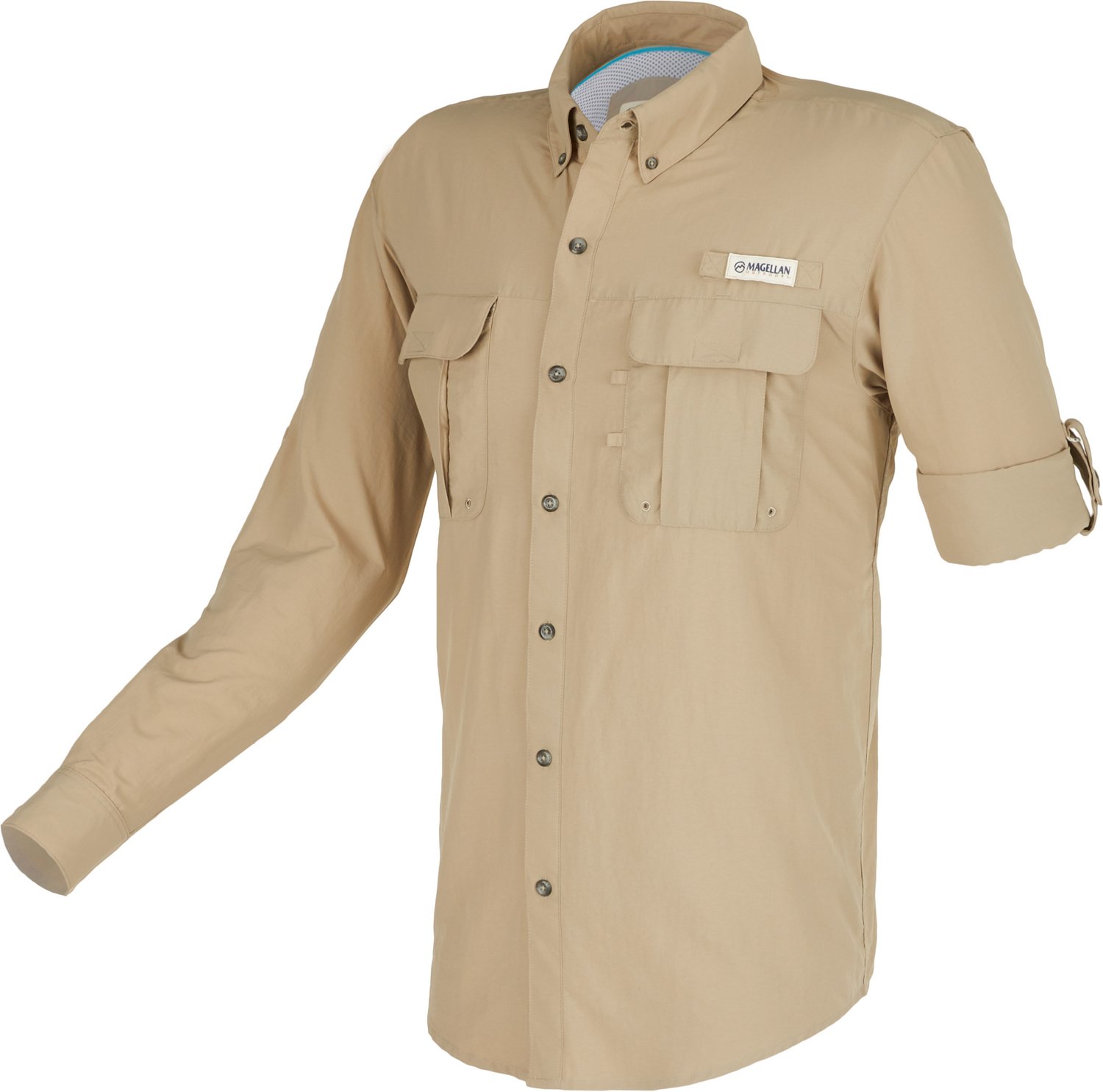 Magellan Outdoors Men's Laguna Madre Solid Long Sleeve Fishing Shirt