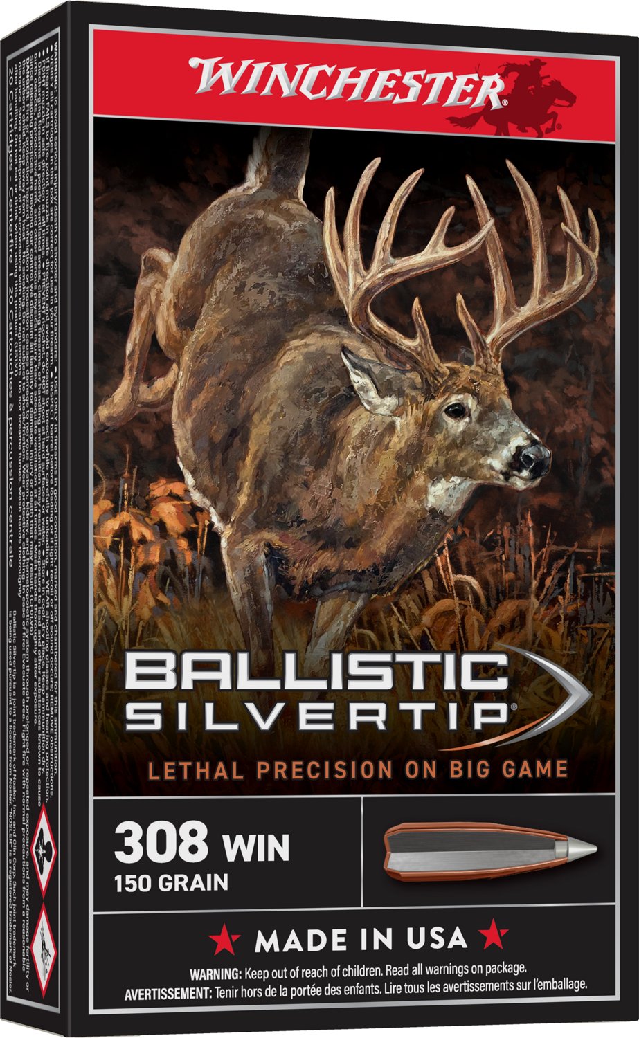 Winchester Supreme Ballistic Silvertip .308 Winchester 150-Grain Rifle ...