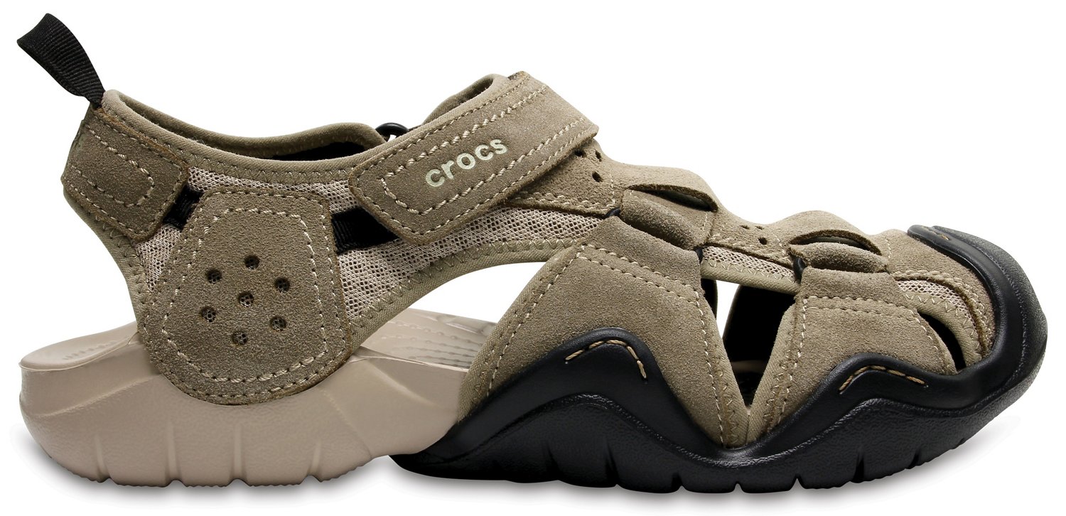 Crocs? Men's Swiftwater Suede Fisherman Sandals Crocs? Men's Swiftwater Suede Fisherman Sandals