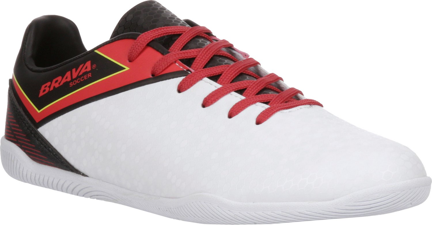 red indoor soccer shoes