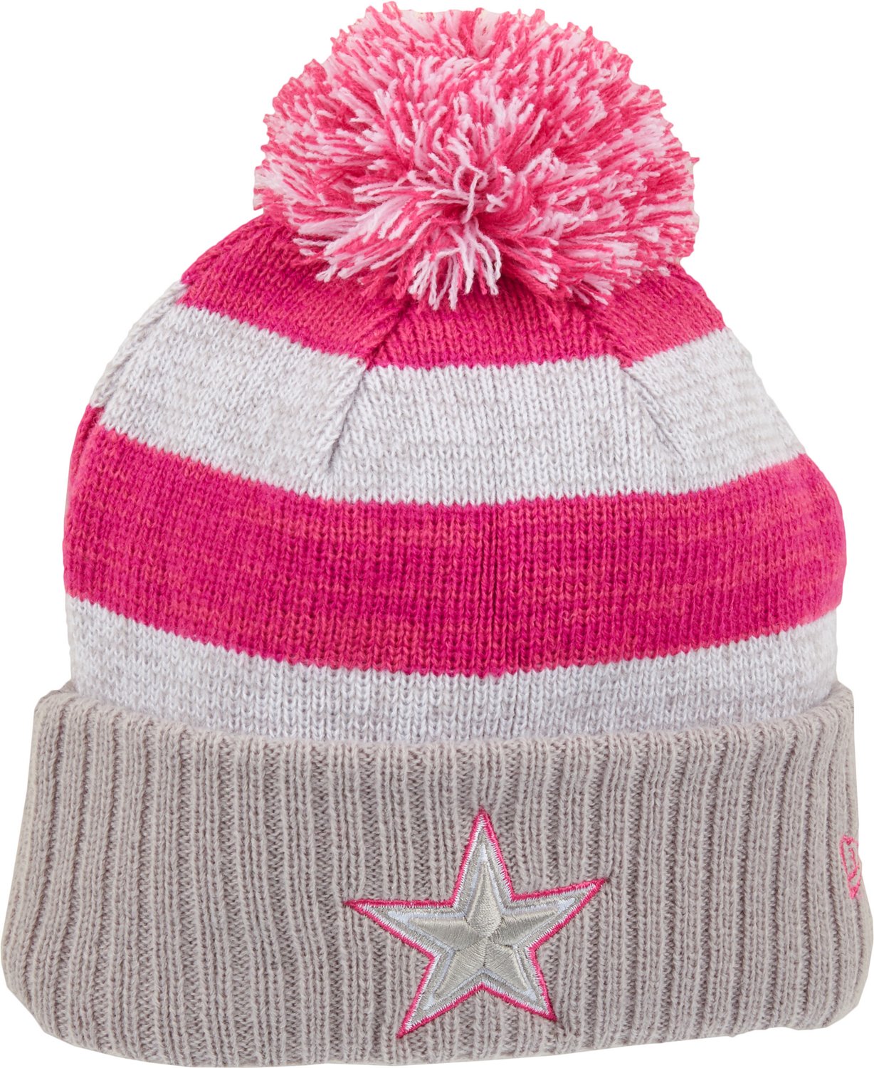 New era women s dallas cowboys breast cancer awareness knit cap academy