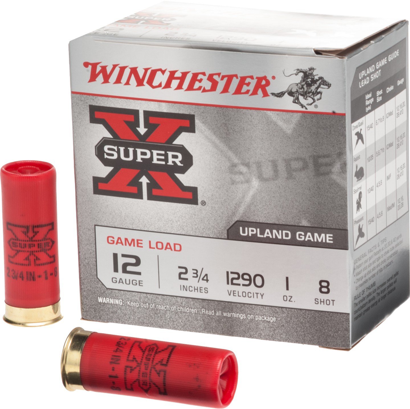 Winchester SuperX Lead Shot Game Load 12 Gauge Shotshells Academy