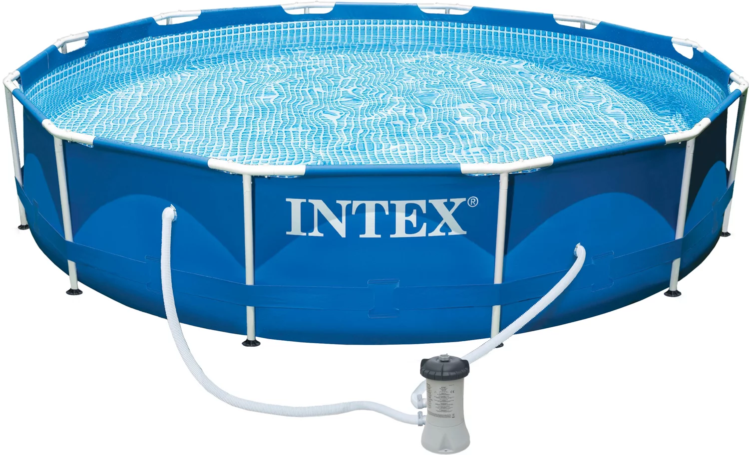 INTEX® 12' x 30" Round Metal Frame Pool Set with 530Gal