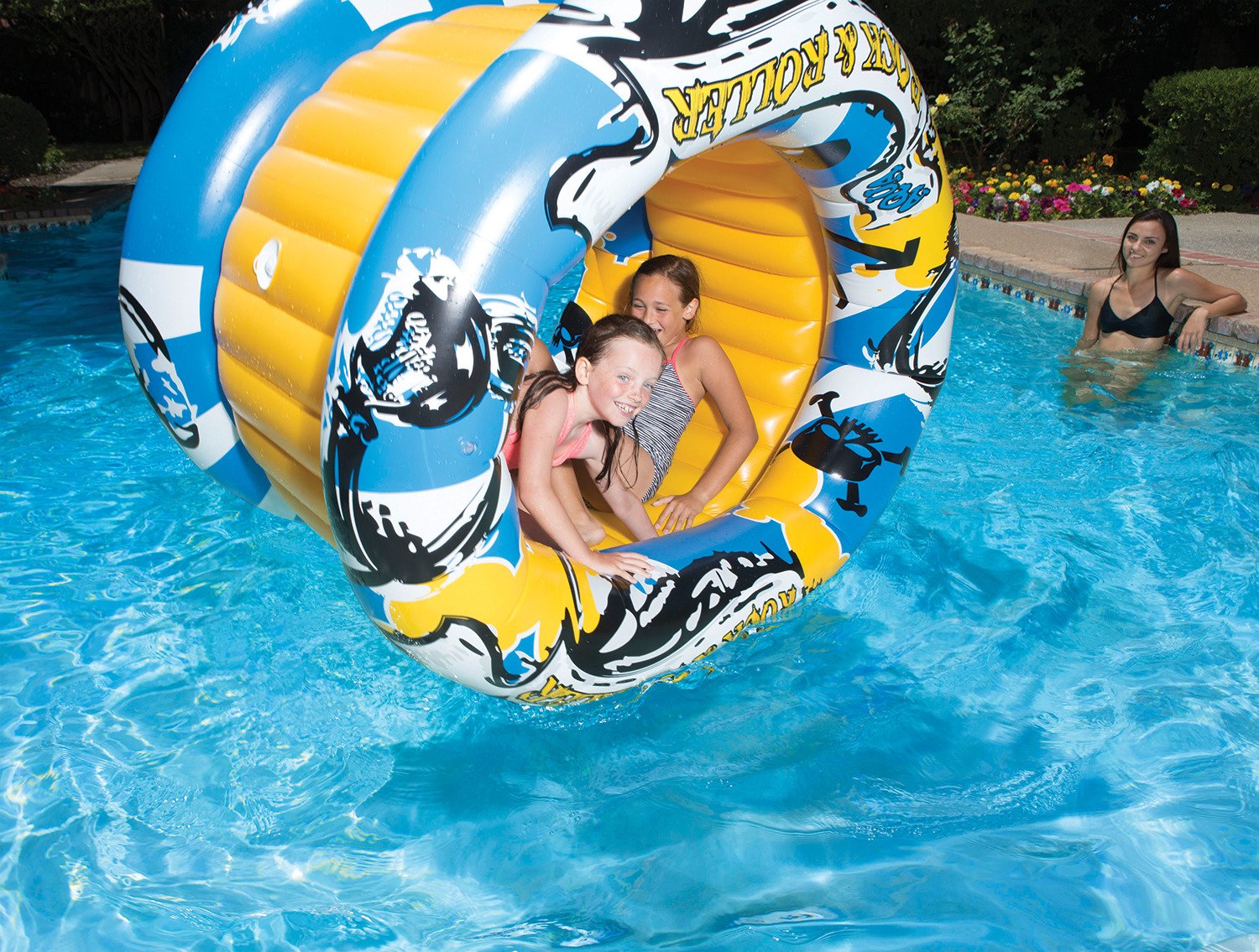 Poolmaster Rock N Roller Inflatable Pool Toy Academy
