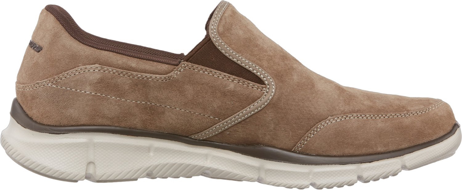 skechers lace up hombre beige